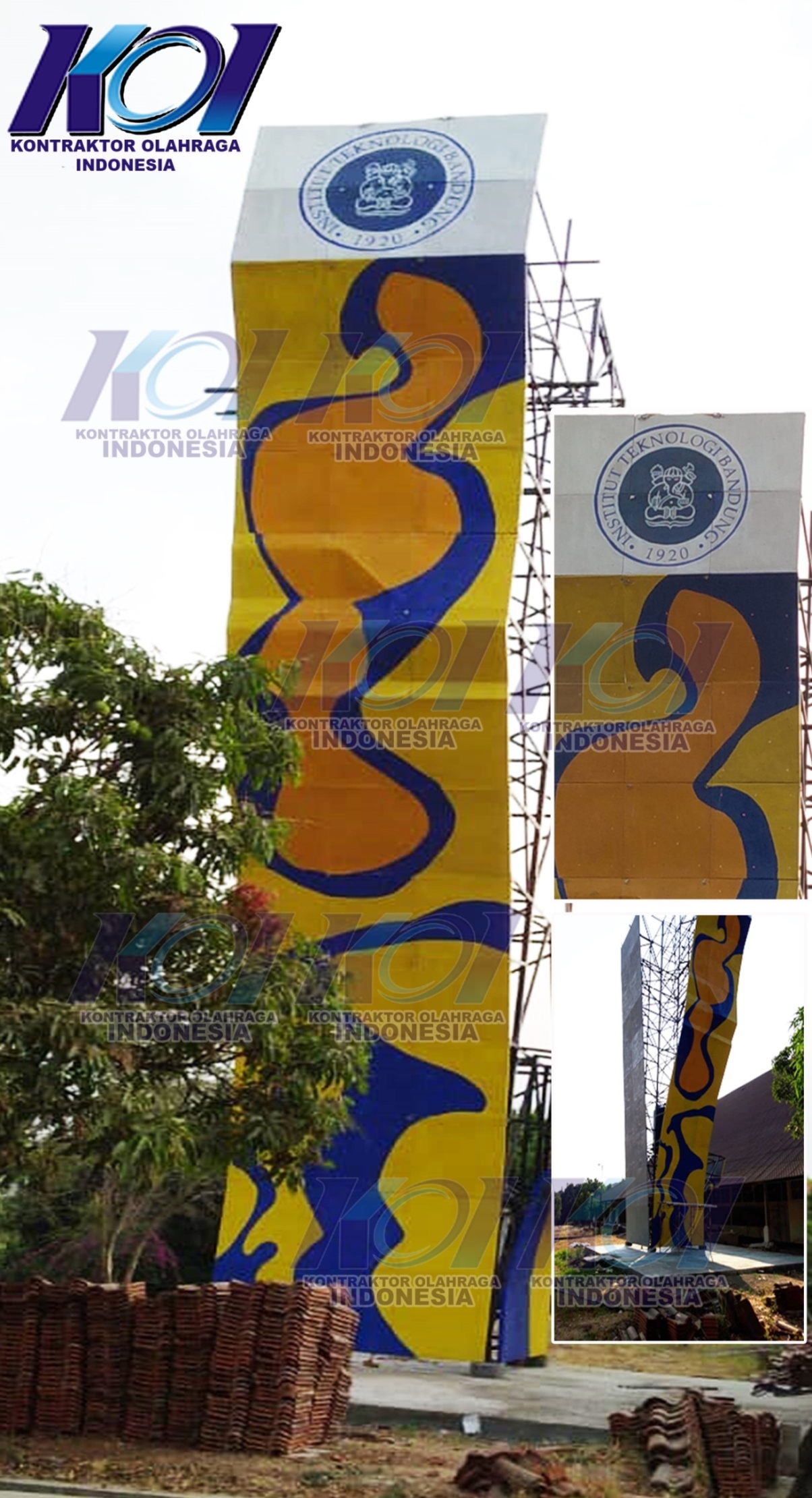 Pembuatan Wall Climbing Tipe Lead Speed dan Boulder di ITB Institut Teknologi Bandung Kampus Jatinangor Sumedang
